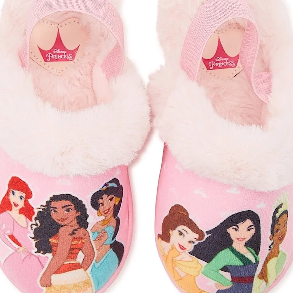 Disney Princess Casual Scuff Slippers TODDLER GIRLS SIZE 7-8 NEW